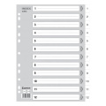 Comix hochwertige PP -Kunststoff A4 12 Registerkarten -Dateiindex Divider / Kartenkarten Registerkarten -Trenner